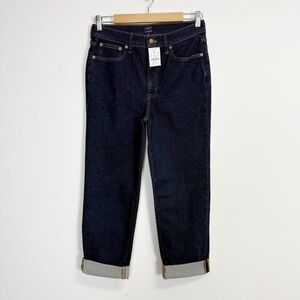 J Crew Stovepipe Jeans Womens 27 Dark Wash High Rise Stretch Denim